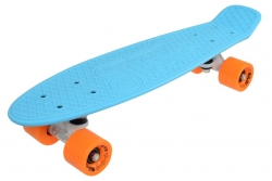 Penny board 22" SULOV® VIA DOLCE sv.modrý-mat.oranžový