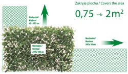 Umělý živý plot HEDERA FLEXI 200 x 100 cm