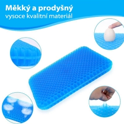 Gelový podsedák s protiskluzovým potahem COMFY 38 x 36 x 3 cm, MGP2