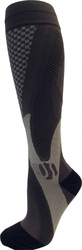 Kompresní sportovní ponožky CHECKER, černé, vel. 42-44