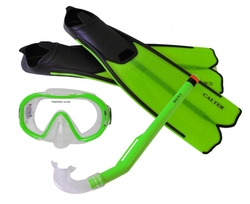 Potápěčský set CALTER KIDS S06+M168+F41 PVC, zelený