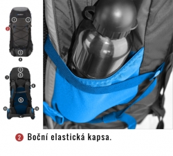 Batoh Expedice Ribon 60l bordo ***ZDARMA DOPRAVA***