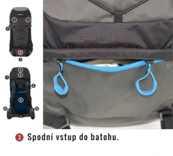 Batoh Expedice Ribon 60l bordo ***ZDARMA DOPRAVA***