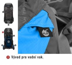 Batoh Expedice Ribon 60l vínová ***ZDARMA DOPRAVA***