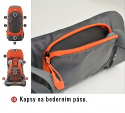 Batoh Expedice Rony 50l blue ***ZDARMA DOPRAVA***