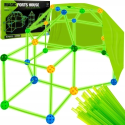 Svítící stavebnice MAGIC FORTS 87 ks BY-8004