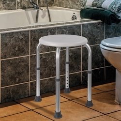 Koupelnová stolička výškově stavitelná SVS21, bílá