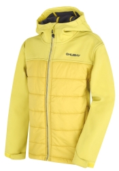 Dětská softshell plněná bunda Swany K lime green ***ZDARMA DOPRAVA***