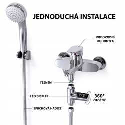 Digitální průtokový teploměr ThermoLED DH-13 