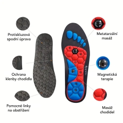 Akupresurní vložky do bot MAGNETIC vel. S