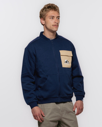 Pánský bavlněný bomber Abomb M dark blue ***ZDARMA DOPRAVA***
