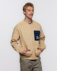 Pánský bavlněný bomber Abomb M beige ***ZDARMA DOPRAVA***