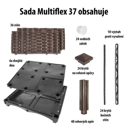 Modulární vyvýšený záhon MULTIFLEX 37