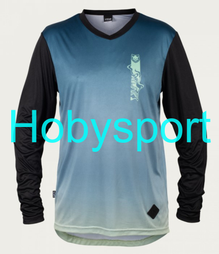 Dres TSG Waft Jersey dlouhý rukáv Blue matcha gradient, XS