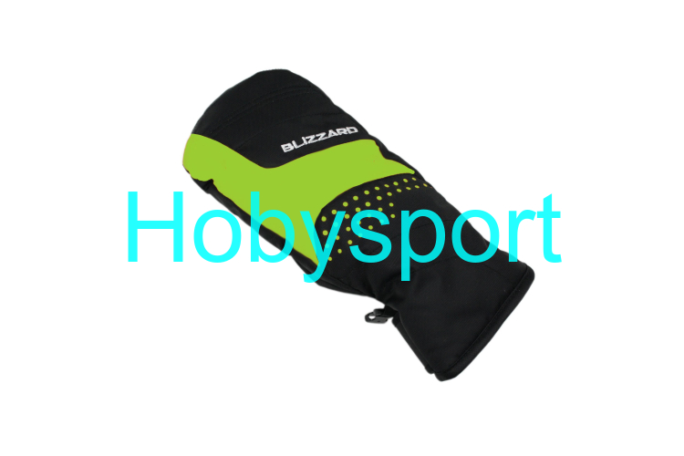 BLIZZARD Mitten junior ski gloves, black/green