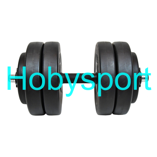 Činka nakládací LIFEFIT® jednoruční 23 kg, vinyl-cement, 30mm tyč/6x kotouč