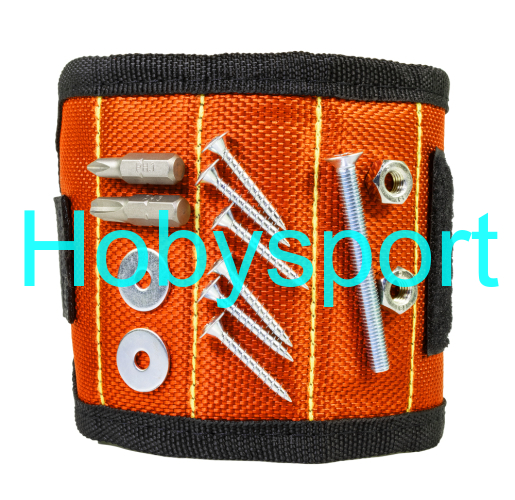 Magnetický náramek pro kutily, 32 x 9 cm, oranžový